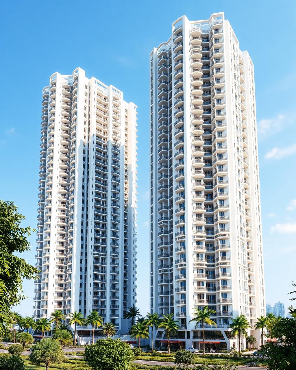 High-rise residential towers of Marbella Royce, IT City Mohali